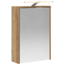 vidaXL Fürdőszobai tükörszekrény Művészi tölgy 43 x 16 x 62.5 cm