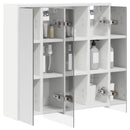 vidaXL Fürdőszobai tükörszekrény Fehér 63,5 x 16 x 62,5 cm Faanyag