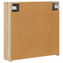 vidaXL Fürdőszobai tükörszekrény Sonoma tölgy 63,5 x 16 x 62,5 cm