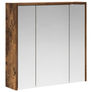 vidaXL Fürdőszobai tükörszekrény Füstölt tölgy 63,5 x 16 x 62,5 cm