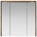 vidaXL Fürdőszobai tükörszekrény Füstölt tölgy 63,5 x 16 x 62,5 cm