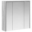 vidaXL Fürdőszobai tükörszekrény Szürke Sonoma 63,5 x 16 x 62,5 cm