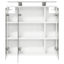 vidaXL Fürdőszobai tükörszekrény Fehér 63,5 x 16 x 62,5 cm Faanyag