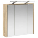 vidaXL Fürdőszobai tükörszekrény Sonoma tölgy 63,5 x 16 x 62,5 cm