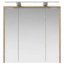 vidaXL Fürdőszobai tükörszekrény Sonoma tölgy 63,5 x 16 x 62,5 cm