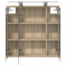 vidaXL Fürdőszobai tükörszekrény Sonoma tölgy 63,5 x 16 x 62,5 cm