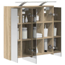 vidaXL Fürdőszobai tükörszekrény Sonoma tölgy 63,5 x 16 x 62,5 cm