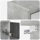 vidaXL Fürdőszobai tükörszekrény Beton Szürke 63,5 x 16 x 62,5 cm