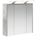 vidaXL Fürdőszobai tükörszekrény Beton Szürke 63,5 x 16 x 62,5 cm