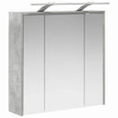 vidaXL Fürdőszobai tükörszekrény Beton Szürke 63,5 x 16 x 62,5 cm