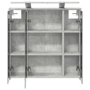 vidaXL Fürdőszobai tükörszekrény Beton Szürke 63,5 x 16 x 62,5 cm