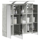vidaXL Fürdőszobai tükörszekrény Beton Szürke 63,5 x 16 x 62,5 cm
