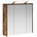 vidaXL Fürdőszobai tükörszekrény Füstölt tölgy 63,5 x 16 x 62,5 cm