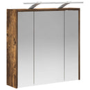 vidaXL Fürdőszobai tükörszekrény Füstölt tölgy 63,5 x 16 x 62,5 cm