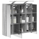 vidaXL Fürdőszobai tükörszekrény Szürke Sonoma 63,5 x 16 x 62,5 cm