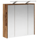 vidaXL Fürdőszobai tükörszekrény Öreg fa 63,5 x 16 x 62,5 cm Faanyag