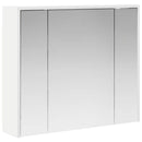 vidaXL Fürdőszobai tükörszekrény Fehér 73,5 x 16 x 62,5 cm Faanyag