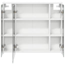 vidaXL Fürdőszobai tükörszekrény Fehér 73,5 x 16 x 62,5 cm Faanyag