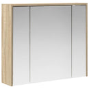 vidaXL Fürdőszobai tükörszekrény Sonoma tölgy 73,5 x 16 x 62,5 cm