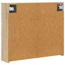 vidaXL Fürdőszobai tükörszekrény Sonoma tölgy 73,5 x 16 x 62,5 cm