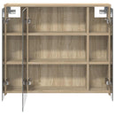 vidaXL Fürdőszobai tükörszekrény Sonoma tölgy 73,5 x 16 x 62,5 cm
