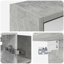 vidaXL Fürdőszobai tükörszekrény Beton Szürke 73,5 x 16 x 62,5 cm