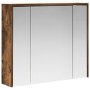 vidaXL Fürdőszobai tükörszekrény Füstölt tölgy 73,5 x 16 x 62,5 cm