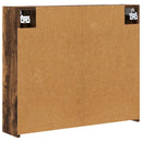 vidaXL Fürdőszobai tükörszekrény Füstölt tölgy 73,5 x 16 x 62,5 cm