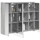 vidaXL Fürdőszobai tükörszekrény Szürke Sonoma 73,5 x 16 x 62,5 cm
