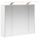 vidaXL Fürdőszobai tükörszekrény Fehér 73,5 x 16 x 62,5 cm Faanyag