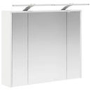 vidaXL Fürdőszobai tükörszekrény Fehér 73,5 x 16 x 62,5 cm Faanyag