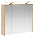 vidaXL Fürdőszobai tükörszekrény Sonoma tölgy 73,5 x 16 x 62,5 cm