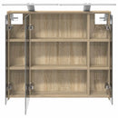 vidaXL Fürdőszobai tükörszekrény Sonoma tölgy 73,5 x 16 x 62,5 cm
