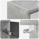 vidaXL Fürdőszobai tükörszekrény Beton Szürke 73,5 x 16 x 62,5 cm