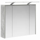vidaXL Fürdőszobai tükörszekrény Beton Szürke 73,5 x 16 x 62,5 cm