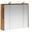 vidaXL Fürdőszobai tükörszekrény Öreg fa 73,5 x 16 x 62,5 cm Faanyag