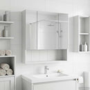 vidaXL Fürdőszobai tükörszekrény Fehér 60 x 14.5 x 70 cm Faanyag