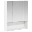vidaXL Fürdőszobai tükörszekrény Fehér 60 x 14.5 x 70 cm Faanyag