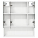 vidaXL Fürdőszobai tükörszekrény Fehér 60 x 14.5 x 70 cm Faanyag