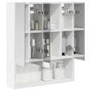 vidaXL Fürdőszobai tükörszekrény Fehér 60 x 14.5 x 70 cm Faanyag