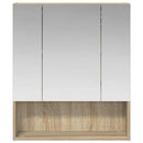 vidaXL Fürdőszobai tükörszekrény Sonoma tölgy 60 x 14.5 x 70 cm