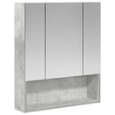 vidaXL Fürdőszobai tükörszekrény Beton Szürke 60 x 14.5 x 70 cm