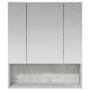 vidaXL Fürdőszobai tükörszekrény Beton Szürke 60 x 14.5 x 70 cm