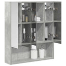vidaXL Fürdőszobai tükörszekrény Beton Szürke 60 x 14.5 x 70 cm
