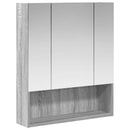 vidaXL Fürdőszobai tükörszekrény Szürke Sonoma 60 x 14.5 x 70 cm