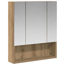 vidaXL Fürdőszobai tükörszekrény Művészi tölgy 60 x 14.5 x 70 cm