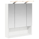 vidaXL Fürdőszobai tükörszekrény Fehér 60 x 14.5 x 70 cm Szerelt fa