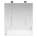 vidaXL Fürdőszobai tükörszekrény Fehér 60 x 14.5 x 70 cm Faanyag