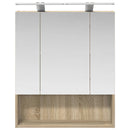 vidaXL Fürdőszobai tükörszekrény Sonoma tölgy 60 x 14.5 x 70 cm