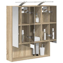 vidaXL Fürdőszobai tükörszekrény Sonoma tölgy 60 x 14.5 x 70 cm